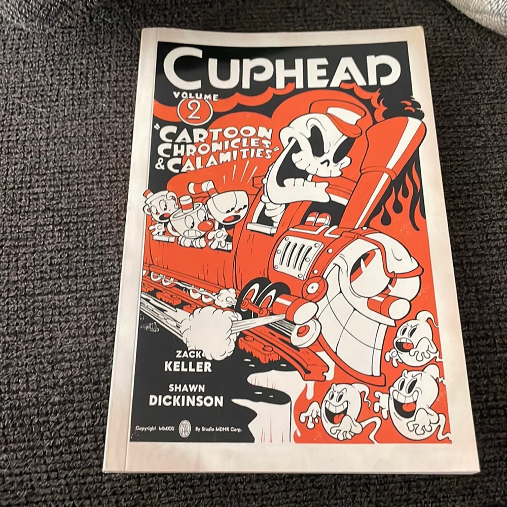 Cuphead cartoon chronicles and calamities paperback book